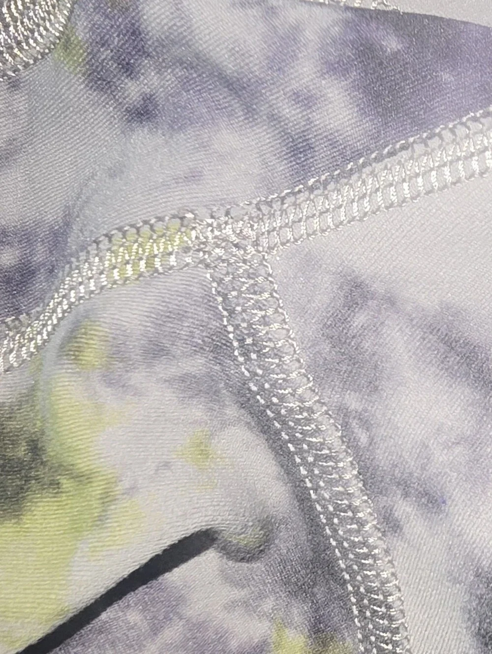 Lululemon Align High-Rise Radial Tie Dye Mauve Grey Multi Crop Leggings Size: 2